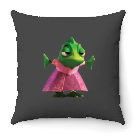 Pascal the Chameleon from Disney Tangled Throw Pillows