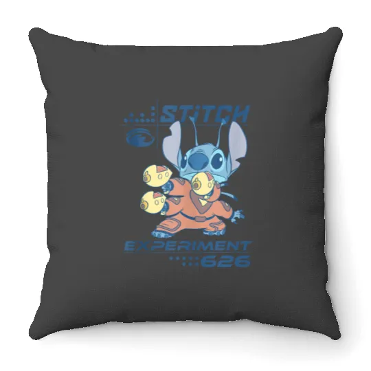 Disney Lilo Stitch 626 Stitch Day Action Pose Tank Top Throw Pillows