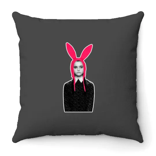Wednesday Addams Bobs Burgers Addams Family Mashup Throw Pillows