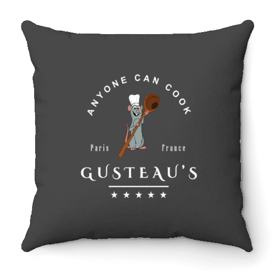 Remy Gusteaus Shirt Disney Ratatouille Shirt Chef Remy Shirt Disney Rat Shirt Pixarss Ratato Throw Pillows