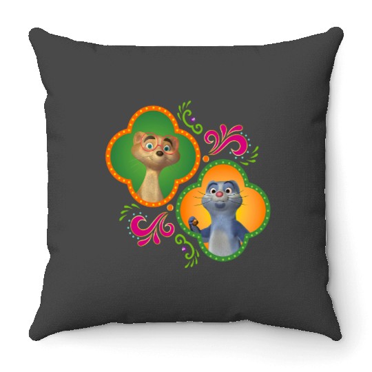 Disney Junior Mira Royal Detective Mikku and Chikku Throw Pillows