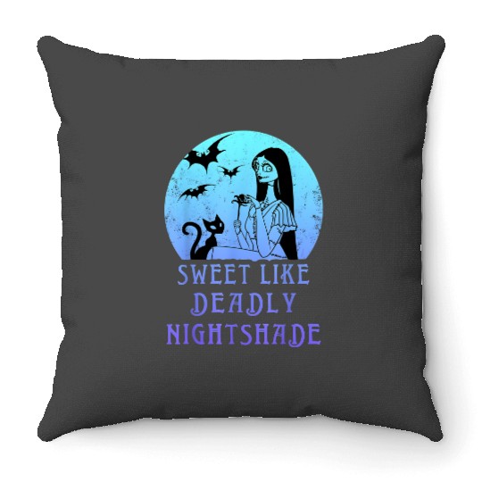 Disney Nightmare Before Christmas Sally Sweet Like Deadly Throw Pillows, Disneyland Spooky Season