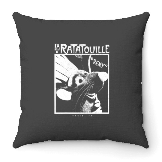 Disney Pixarss Ratatouille Chef Remy Faded Silhouette Throw Pillows