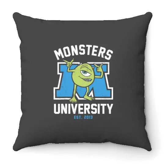 Monsters Inc Wazowski Throw Pillows, Disney Monsters Throw Pillows