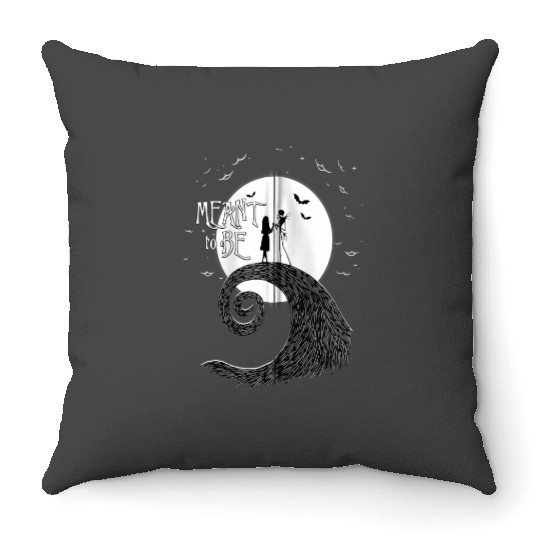 Disney The Nightmare Before Christmas Jack And Sally Zip Hoodie Throw Pillows