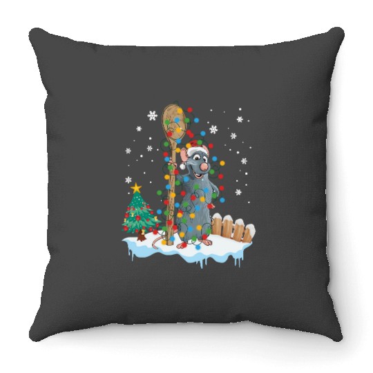 Disney Ratatouille Remy Christmas Light Throw Pillows, Vacation Family Holidays Gift
