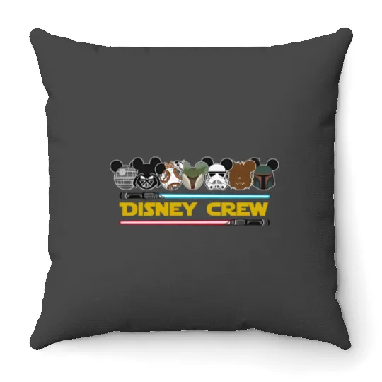 Disney Crew Darth Vader Stormtrooper Disney Disneyland Throw Pillows
