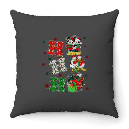 Discover Ho Ho Hoo Christmas Disney Party 2024, Disney Throw Pillows