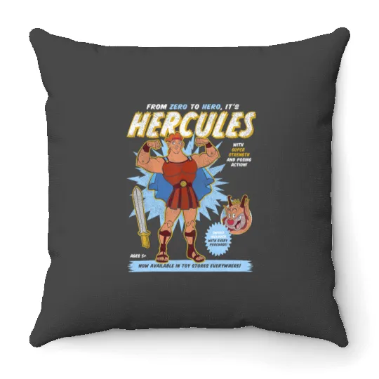 Vintage Hercules  Throw Pillows, Disney Hercules Megara