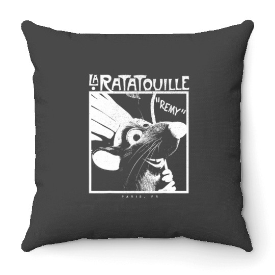Disney Pixarss Ratatouille Chef Remy Faded Silhouette Throw Pillows