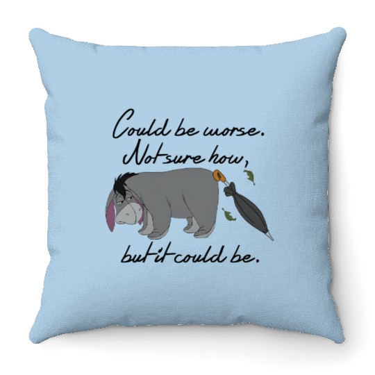 Country Throw Pillows Disney Winnie The Pooh Eeyore Could Be Worse