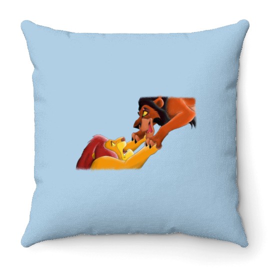 Lion King Mufasa and Scar - Disney - Throw Pillows