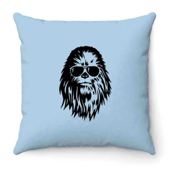 Chewbacca with Sunglasses  Disney Star Wars Adult Unisex Throw Pillows, Star Wars Gift Idea