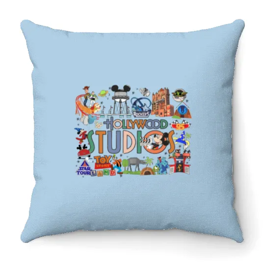 Hollywood Studios Throw Pillows, Disney Hollywood Studios Trip Throw Pillows
