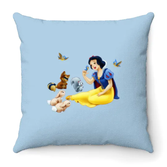 Disney Snow White Throw Pillows, Disney Snow White Princess Throw Pillows