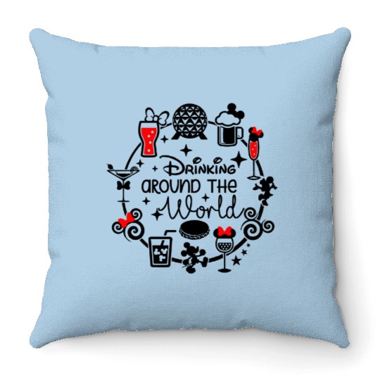 Disney Epcot Around the World, Matching Disney Throw Pillows, Disney vacation 2022