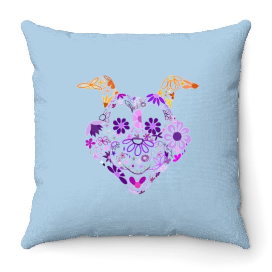 Figment Throw Pillows, Disney Figment Throw Pillows, Figment Flower and Garden
