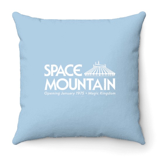 East Coast Space Mountain (White) - Theme Park Series - Disney - Throw Pillows