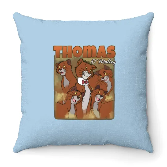 Thomas O'Malley Vintage Retro Throw Pillows The Aristocats Character Throw Pillows Disney Throw Pillows Great Gift Ideas Men Women