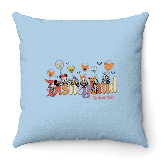 Vintage Disneyland Halloween Throw Pillows, Disney Halloween Throw Pillows