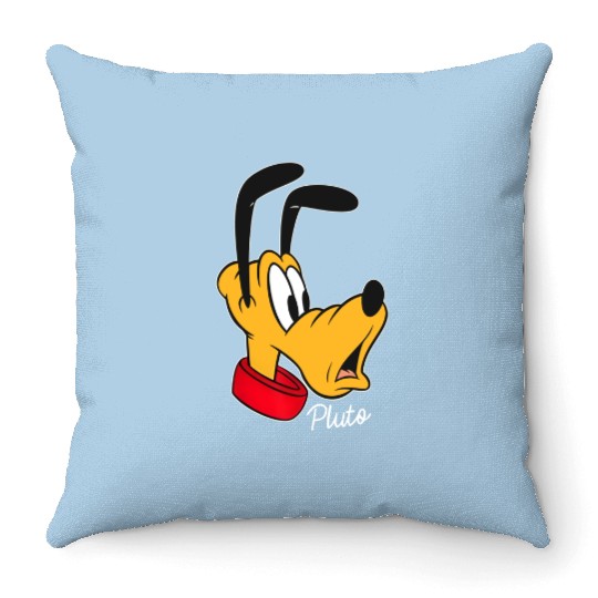 Disney Mickey And Friends Pluto Big Face Throw Pillows, Disney Pluto Throw Pillows, Pluto And Friends Throw Pillows