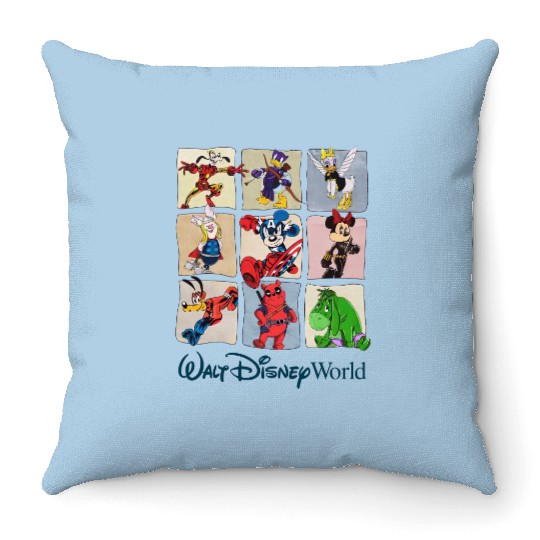 Disney Marvel Throw Pillows, Marvel Superhero Throw Pillows, Mickey and Friends Throw Pillows, Avengers Team Throw Pillows