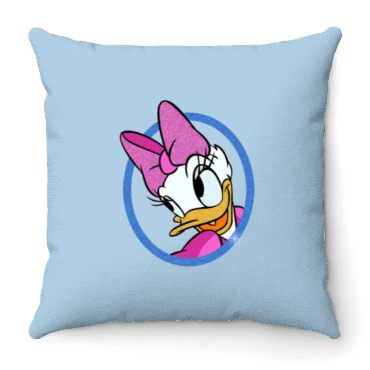 Daisy Duck Disney Throw Pillows, Daisy Duck Unisex Throw Pillows