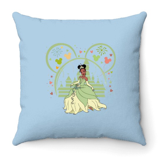 Tiana Mickey Ear Throw Pillows, Princess Tiana Throw Pillows, Mickey Ear Throw Pillows, Disney Princess Throw Pillows, Tiana Magic Kingdom Throw Pillows