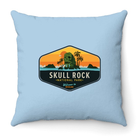 Skull Rock National Park Throw Pillows, Disney Peter Pan Throw Pillows