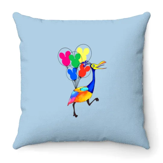 Disney Up Throw Pillows, Kevin Up Throw Pillows, Up Balloon Throw Pillows, Disney Balloon Throw Pillows
