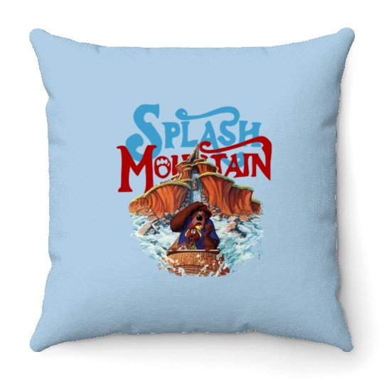 Disney Splash Mountain Vintage Throw Pillows, Splash Mountain Throw Pillows