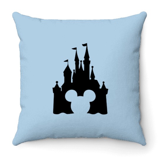 Disney Castle Mickey Throw Pillows, Mickey Mouse Castle Throw Pillows, Mickey Ears Disneyworld, Disney Castle Throw Pillows, Disney Vacation Throw Pillows, Disney Trip