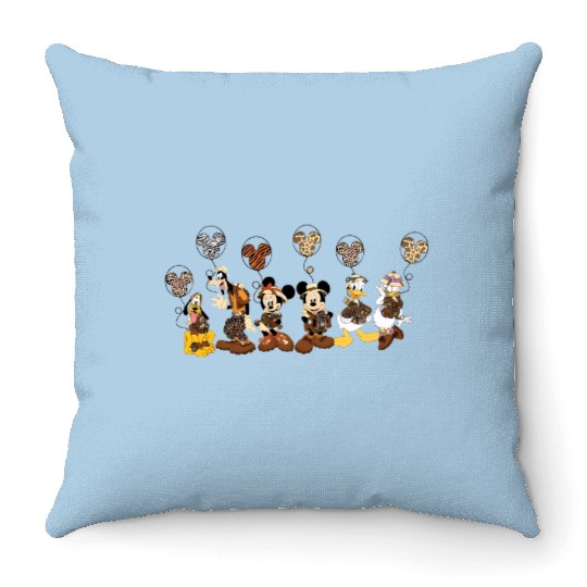 Disney Animal Kingdom Throw Pillows, Mickey & Friends Animal Kingdom Throw Pillows