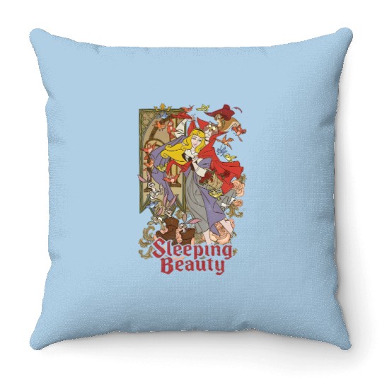 Discover Vintage Disney Sleeping Beauty Princess Aurora Throw Pillows