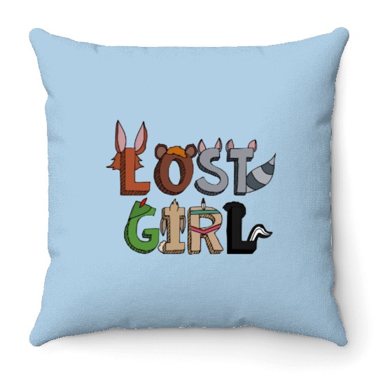 Peter Pan Throw Pillows, Lost Girl Throw Pillows, Disneyland Throw Pillows