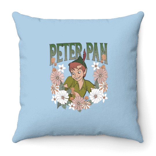 Disney Peter Pan Characters Throw Pillows, Vintage Disney Peter Pan Throw Pillows