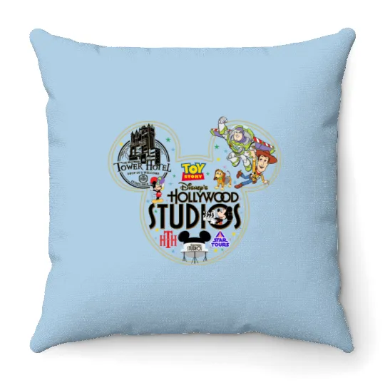 Hollywood Studios Throw Pillows, Disney Hollywood Studios, Toy Story Throw Pillows, Hollywood Throw Pillows,  Hollywood Studios Family Throw Pillows