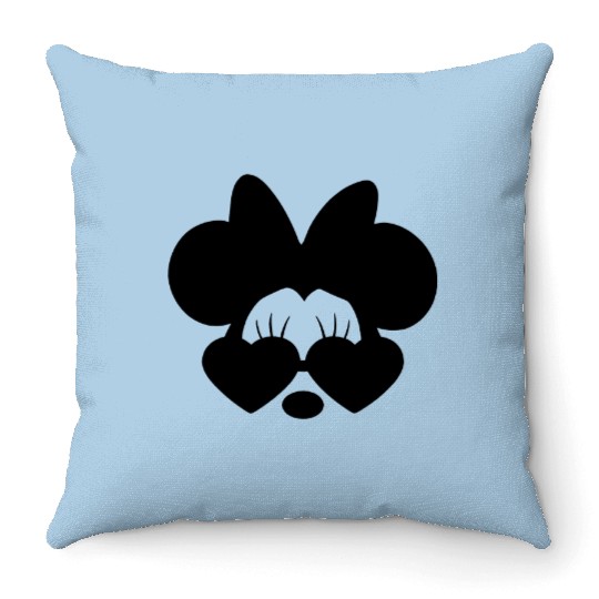 Minnie Mouse Sunglasses Throw Pillows, Disney Throw Pillows, Women's Disney Throw Pillows, Disney Throw Pillows, Kid's Disney Throw Pillows, Matching Disney Throw Pillows, Minnie Mouse