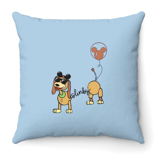 Slinky Dog Throw Pillows, Disney Balloon Tank