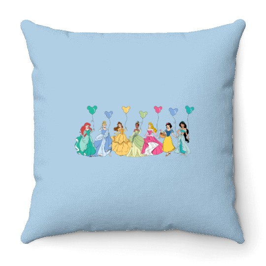 Disney Princess Throw Pillows, Disney Character Throw Pillows, Disney Balloon Throw Pillows