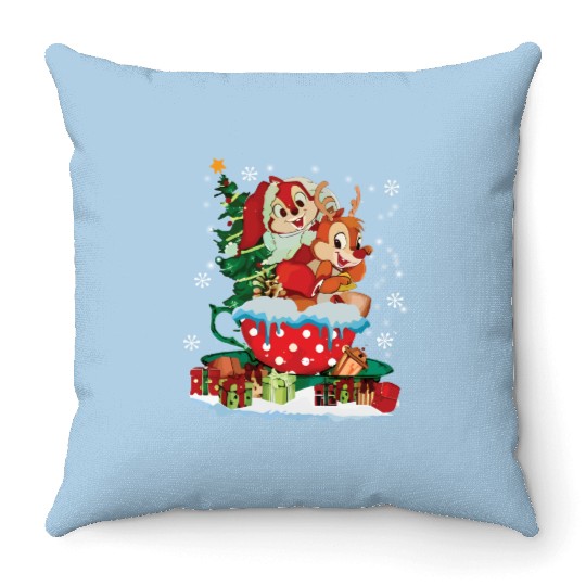 Disney Chip & Dale Christmas Throw Pillows, Disney Couples, Disney Trip