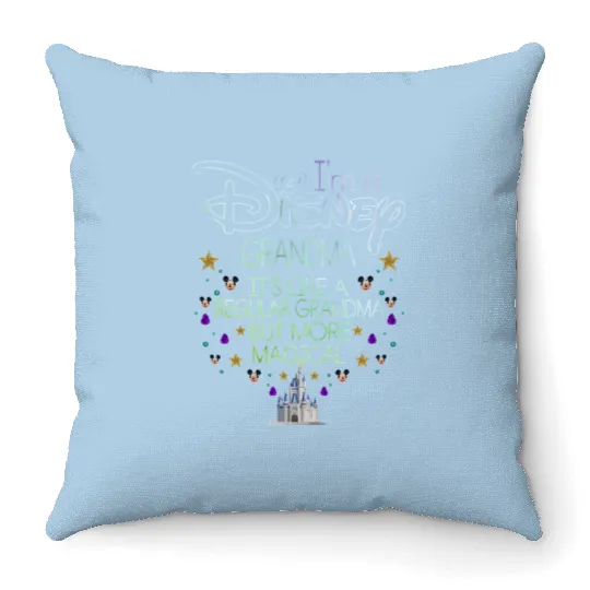 I'm a Disney Grandma Throw Pillows, Disney Mother's Day Throw Pillows