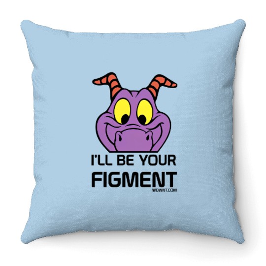 I'll Be Your Figment - Epcot, Journey Into Imagination - WDWNT.com - Disney - Throw Pillows