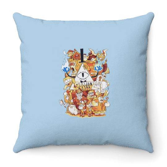 Gravity Falls Mystery Shack Retro 90s Throw Pillows, Gravity Falls Throw Pillows, Dipper Pines Throw Pillows, Mabel Pines Throw Pillows, Disney Characters