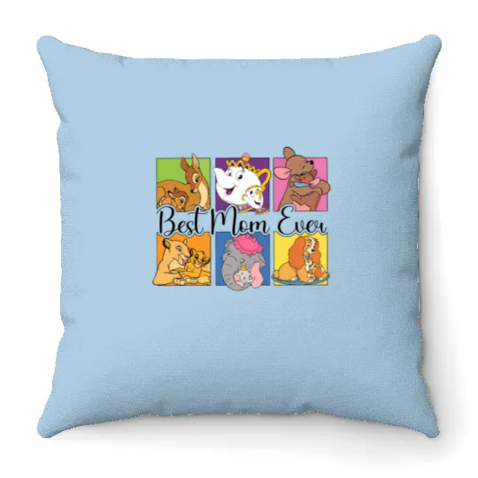 Disney Best Mom Ever, Mother's Day Throw Pillows, WDW Disney Family Trip