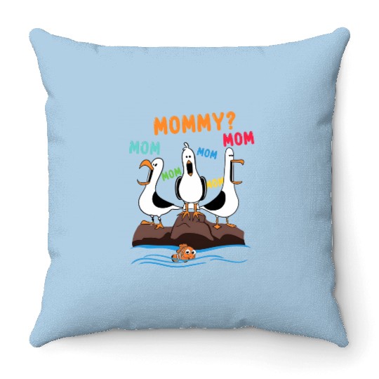 Disney Finding Nemo Seagull Mommy Mom Throw Pillows