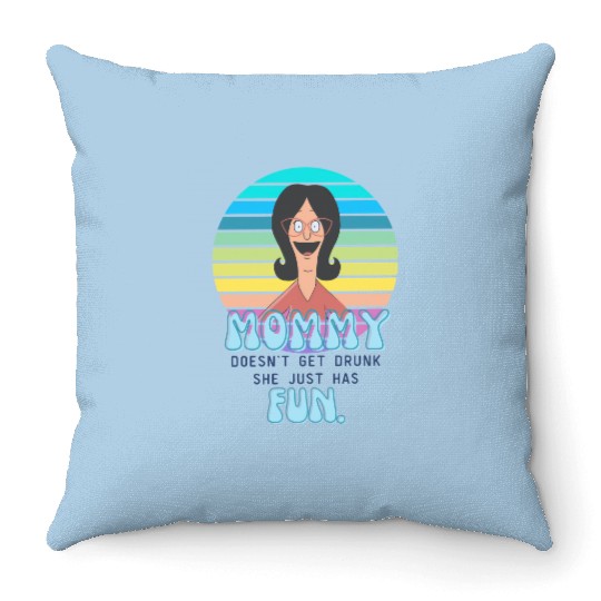 Bobs Burgers Linda Belcher Fun Mom Throw Pillows