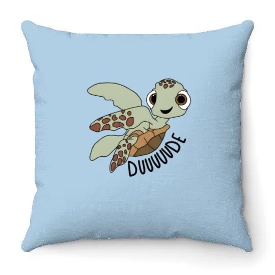 Disney Pixar Finding Nemo Squirt Dude Throw Pillows, Finding Nemo Throw Pillows