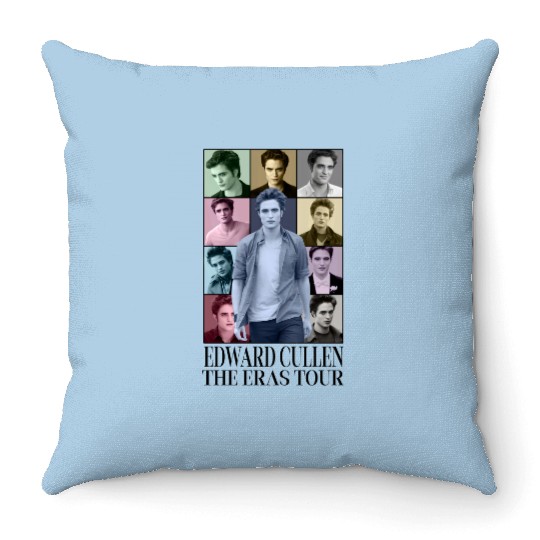 Edward Cullen Eras Tour Throw Pillows | Vintage Edward Cullen Throw Pillows | Edward Cullen Homage Throw Pillows