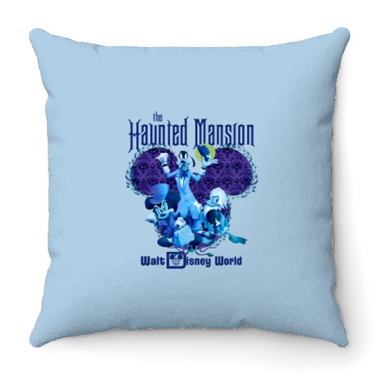 Haunted Mansion Throw Pillows, Foolish Mortal Throw Pillows, Disney Halloween Matching Throw Pillows
